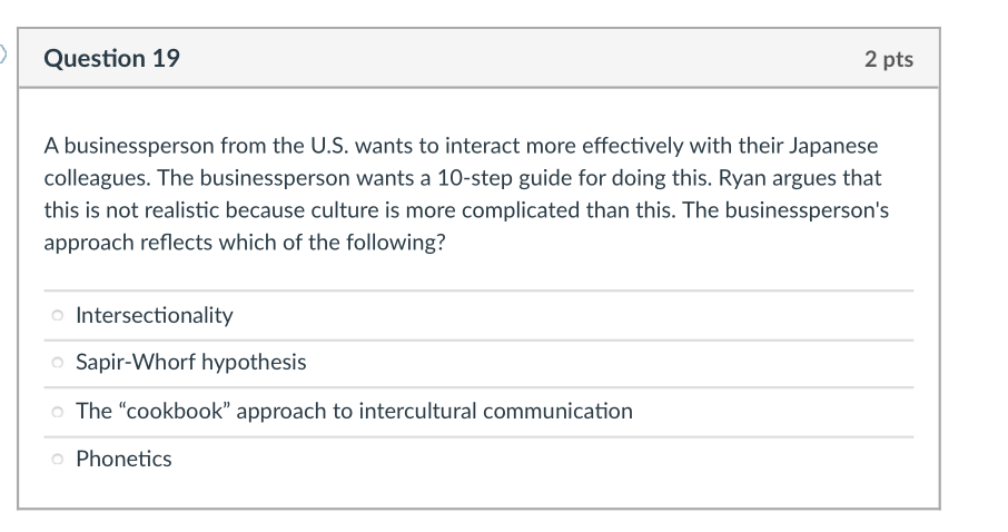 Question 17 2 Pts Which Of The Following Terms Suggests That It Is The Duty Of Civilized Predominantly White Culture 3