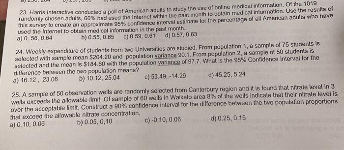 23 Harris Interactive Conducted A Poll Of American Adults To Study The Use Of Online Medical Information Of The 1019 Ra 1