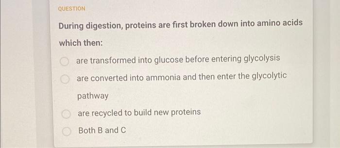 Question The G Protein In Receptors Has Three Parts Alpha Beta And Gamma Subunits A B And C Subunits 1 2 And 3 Su 3