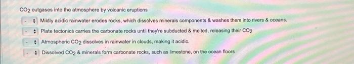 Co2 Outgases Into The Atmosphere By Volcanic Eruptions Mildly Acidic Rainwater Erodes Rocks Which Dissolves Minerals 1