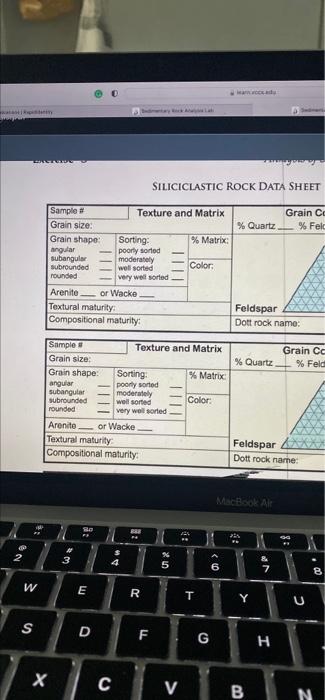 Atas Per Wwwwww No 2 Bacterded W S Sample Grain Size Grain Shape Angular Subangular Subrounded Rounded Sample G 4