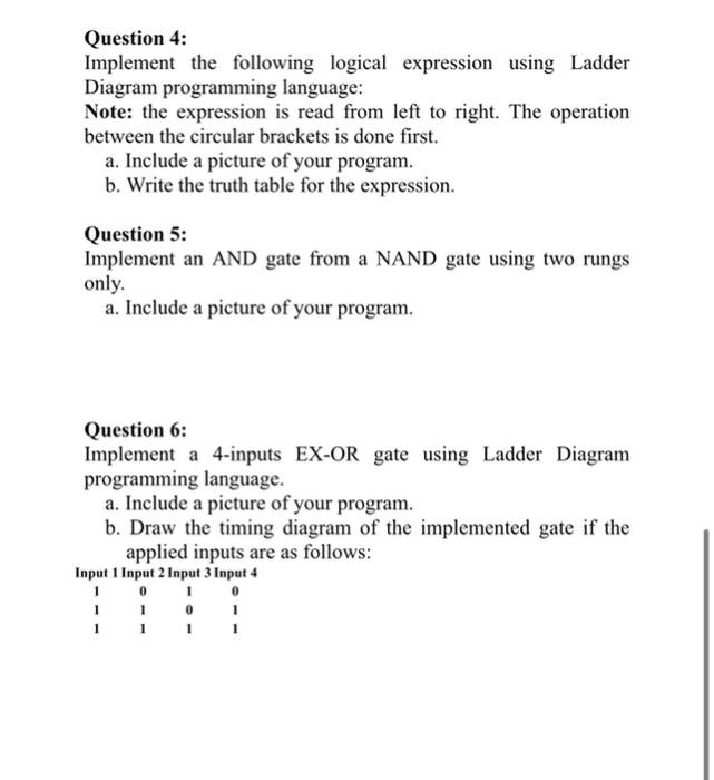 Question 1 Answer The Following Questions For The Given Ladder Diagram Program Start 10 0 Slop 10 1 A A Salem 10 3 1 3