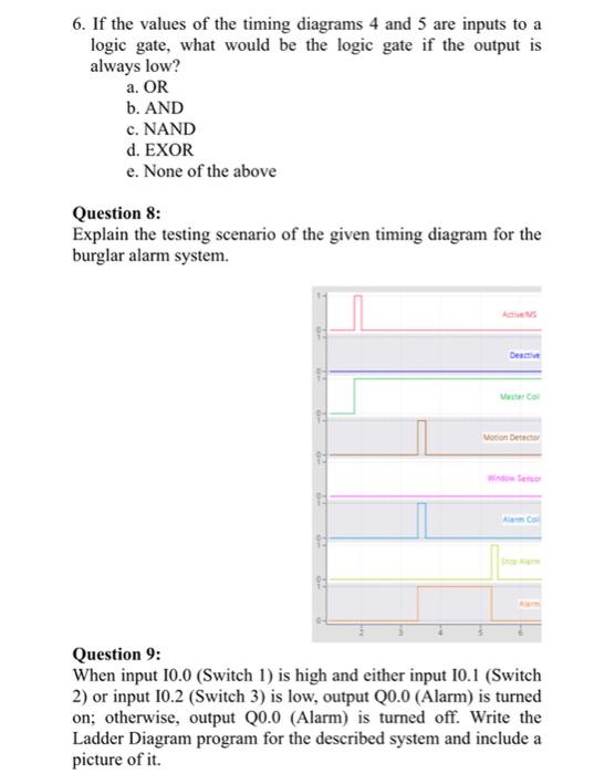 Question 1 Answer The Following Questions For The Given Ladder Diagram Program Start 10 0 Slop 10 1 A A Salem 10 3 1 5