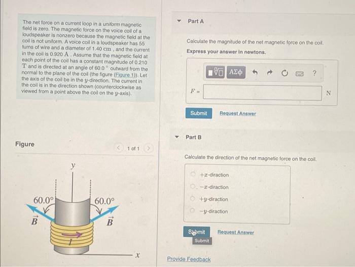 The Net Force On A Current Loop In A Uniform Magnetic Field Is Zero The Magnetic Force On The Voice Coil Of A Loudspeak 1