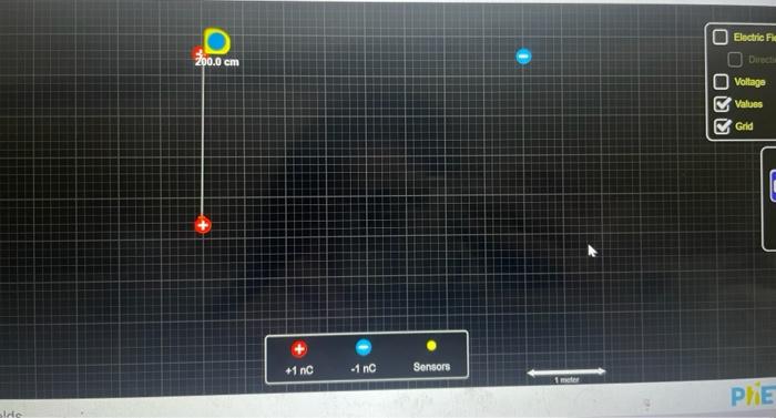 Charges And Fields 400 7 Cm 1 Nc 1 Nc Sensors Me Electric Field Direction On Voltage Values Grid Rov Phet E Strie O 2