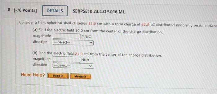 12 8 Points Details Serpse 10 25 2 Op 005 Mi An Air Filled Capacitor Consists Of Two Parallel Plates Each With An 2