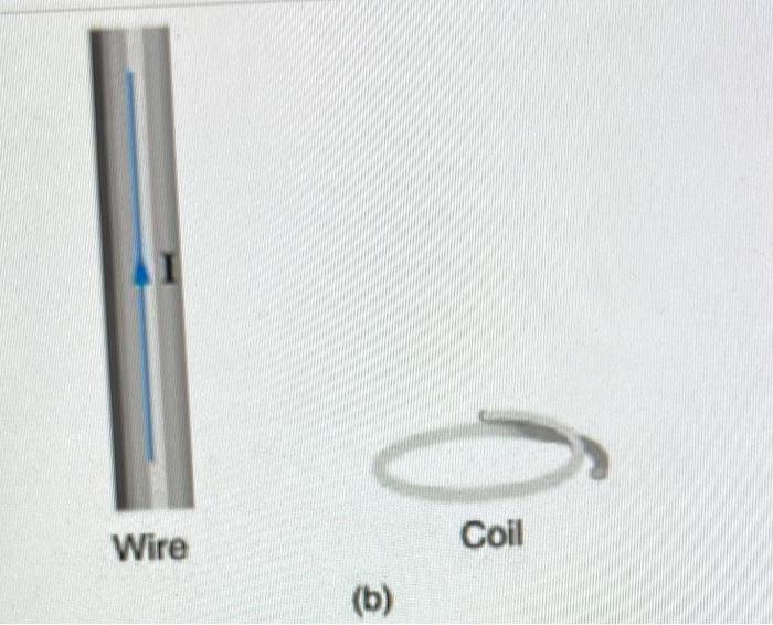 Problem 1 Consider The Coil And Wire Depicted In The Figure Wire B Coil What Is The Value Of The Magnetic Flux Thr 2