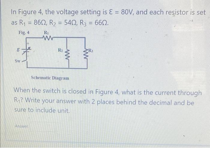 In Figure 4 The Voltage Setting Is 80v And Each Resistor Is Set As R 860 R 5402 Fig 4 0 Sw Ri Www Answe 1
