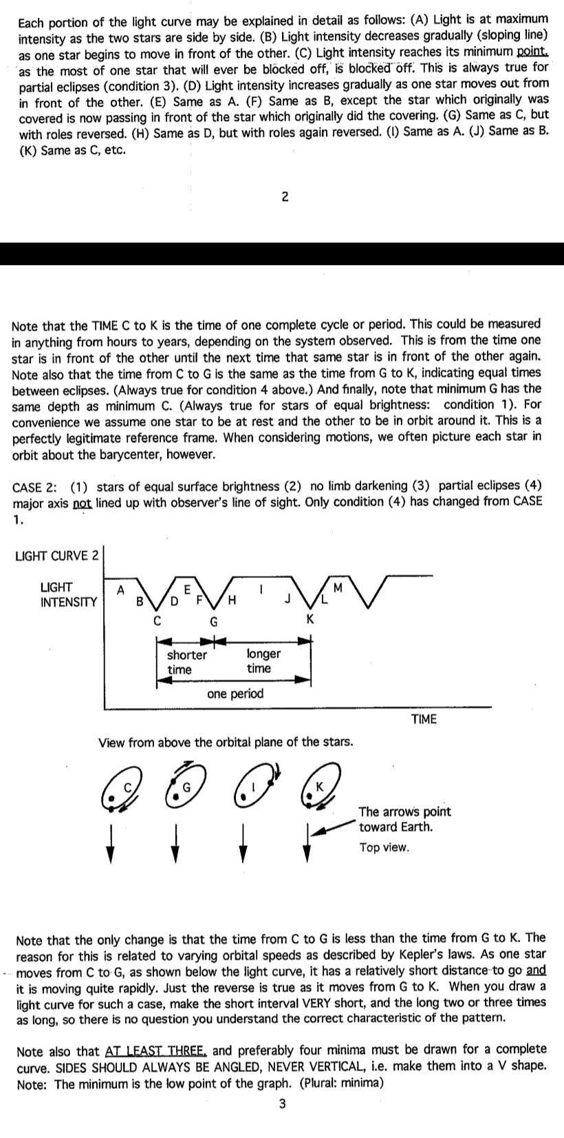 Case 1 1 Two Stars Of Equal Surface Brightness Same Brightness Per Unit Area 2 No Limb Darkening 3 Partial Ecli 2