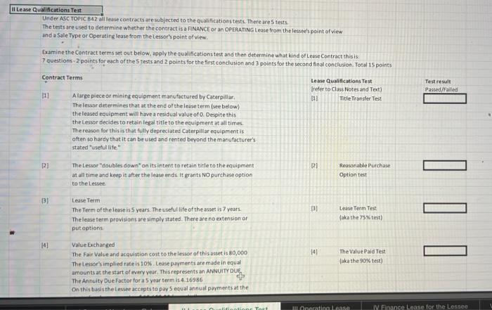 Fx 5 Questions At 3 Points Each C E F 1 2 D A B C D General Questions On The New Lease Accounting Rule Asc 3