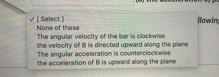 30 A 130 Radius B At The Instant Shown The Roller Has Velocity And Acceleration Of 3 M S Downward And 6 M S Downward 3