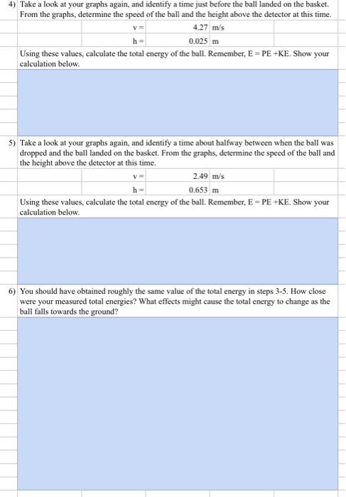 Trial 1 2 3 Investigation A Energy Of A Rolling Cart Purpose To Observe The Motion Of A Cart On An Incline And Verify 6