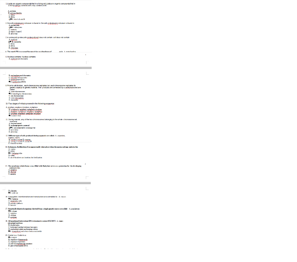 Please Correct My Answers If Possible Give A Short Explanation In The Question Where I Made A Mistake Thank You For Yo 1