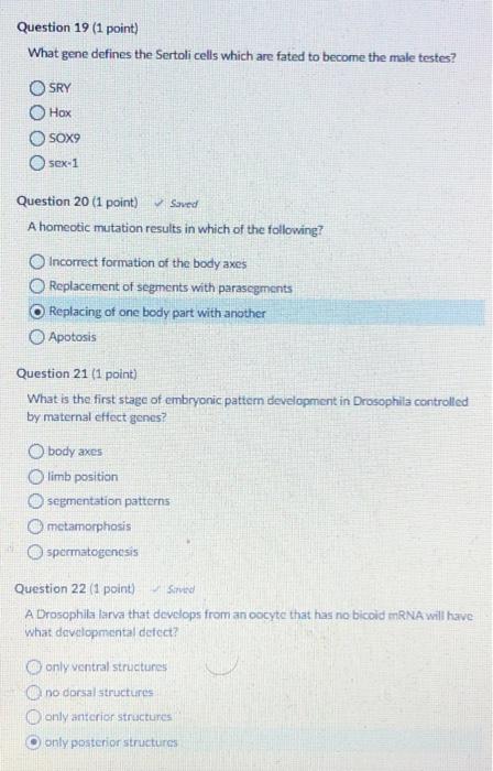 Question 15 1 Point Covalent Histone Modification And Dna Methylation Are Sometimes Involved In Cell Differentiation A 2