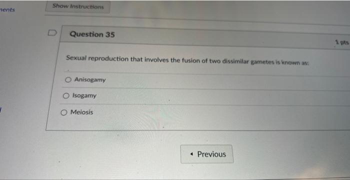 Nts Quiz Instructions Show Instructions D Question 31 Because Females Are A Typically A Limiting Resource For Males They 5