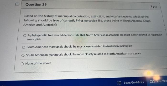 Ments Show Instructions D Question 36 Why Are Oceanic Islands Frequently Home To Species Found Nowhere Else O Island Ha 4
