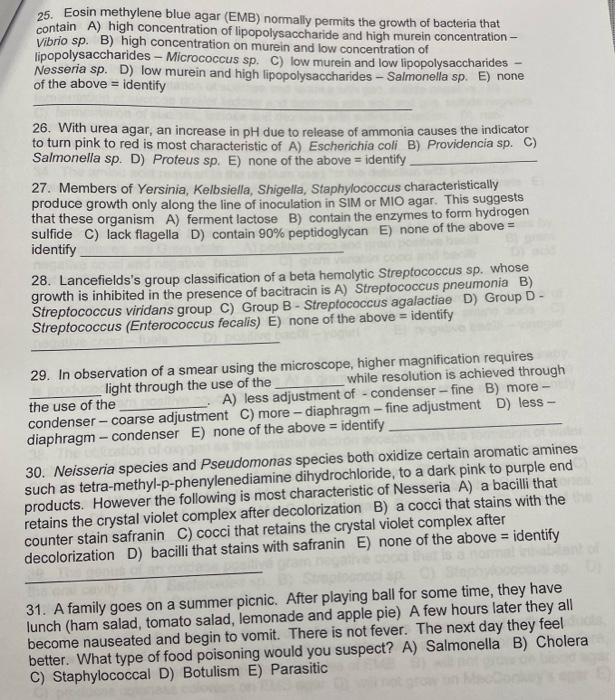 Part I Select The One 1 Best Answer And Record Your Response In The Proper Hu Space On The Answer Sheet If An E Re 4