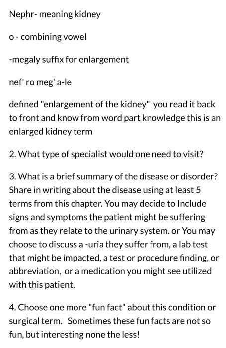 Your Discussion Posts This Week Is To Choose One Disease And Disorder Condition From These Lists Or A Surgical Terms Wor 2