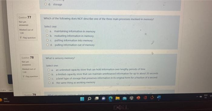 Www Wc 1547 Sunny Question 83 Not Yet Answered Marked Out Of 1 00 Flag Question Question 84 Not Yet Answered Morked Out 4