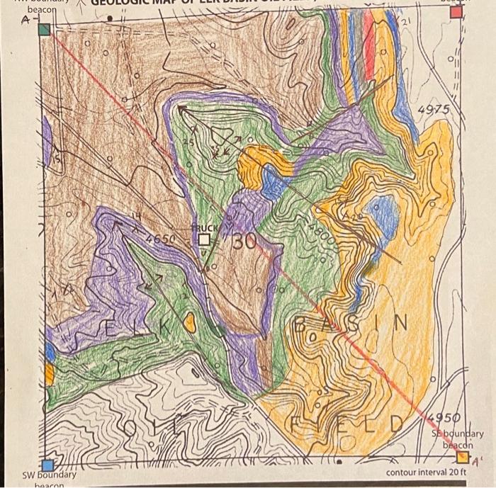 Beacon A 3 Sw Boundary Hearon Besa 465030 48005 21 In D 4975 4950 Seboundary Beacon Contour Interval 20 Ft Ft 47100 1