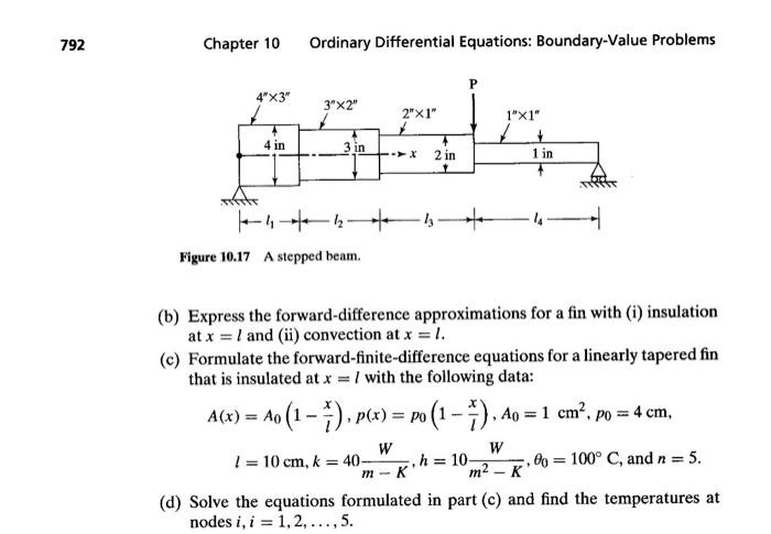 Ttive 10 1 For A Fin With A Variable Cross Section The Governing Equation Is Given By Ka Hpe 0 E1 Dx With 2