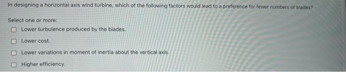 Calculate The Power Output From A Horizontal Axis Wind Turbine With Two 12m Blades In A 35 Kph Wind Operating At 65 O 3