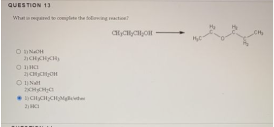 What Is Required To Complete The Following Reaction Confused Between The Third And Fourth Options 1