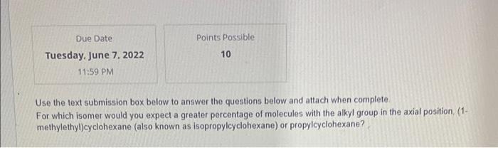 Due Date Tuesday June 7 2022 11 59 Pm Points Possible 10 Use The Text Submission Box Below To Answer The Questions Bel 1