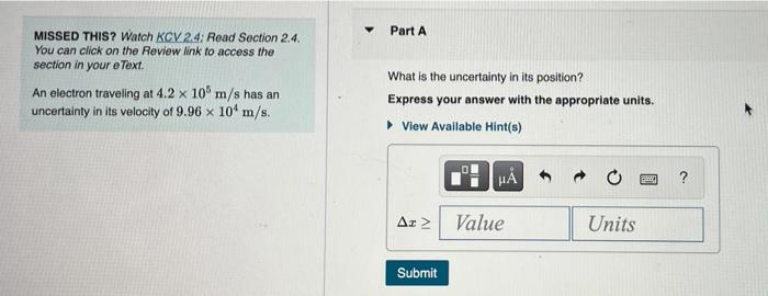 Missed This Watch Kcv 2 4 Read Section 2 4 You Can Click On The Review Link To Access The Section In Your E Text An 1