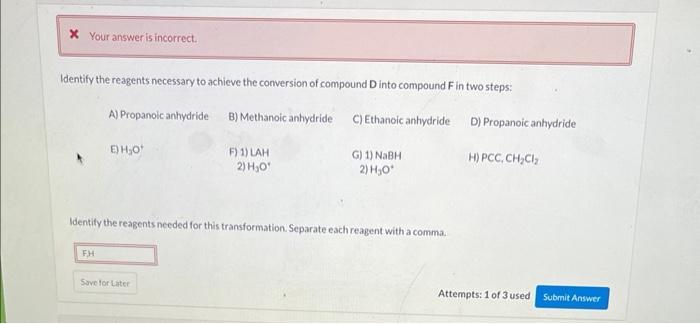 The Following Sequence Beginning With A Cyclic Hemiacetal Compound A Was Part Of A Recently Reported Enantiospecific 2