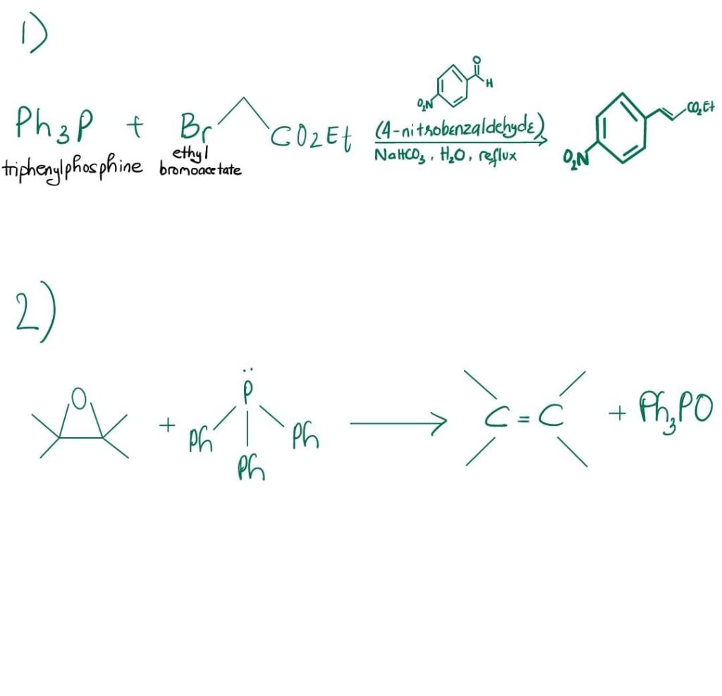 Write Mechanism For Both Reactions Below 1