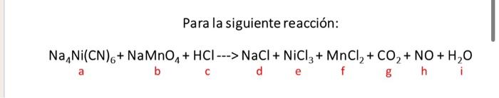 Balance The Following Equation By The Redox Method 1