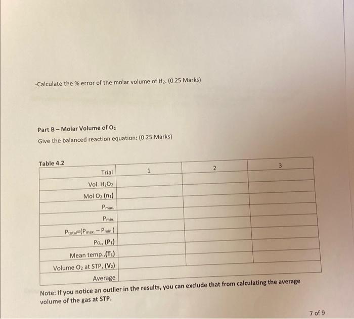 Molar Volume And Density Of Gases Additional Review Material Relevant Sections In The Text Chemistry For Engineering St 7