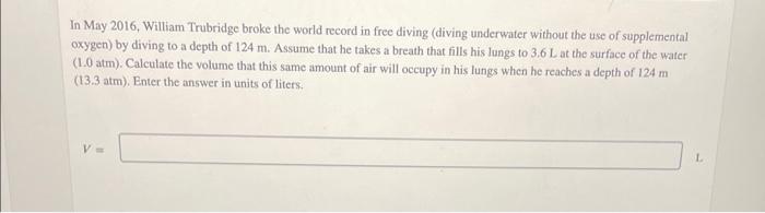 In May 2016 William Trubridge Broke The World Record In Free Diving Diving Underwater Without The Use Of Supplemental 1