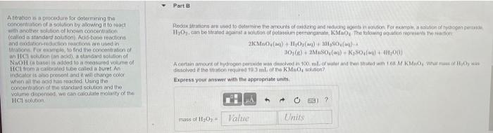 A Titration Is A Procedure For Determining The Concentration Of A Solution By Allowing It To React With Another Solution 2
