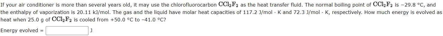 If Your Air Conditioner Is More Than Several Years Old It May Use The Chlorofluorocarbon Cc12f2 As The Heat Transfer Fl 1