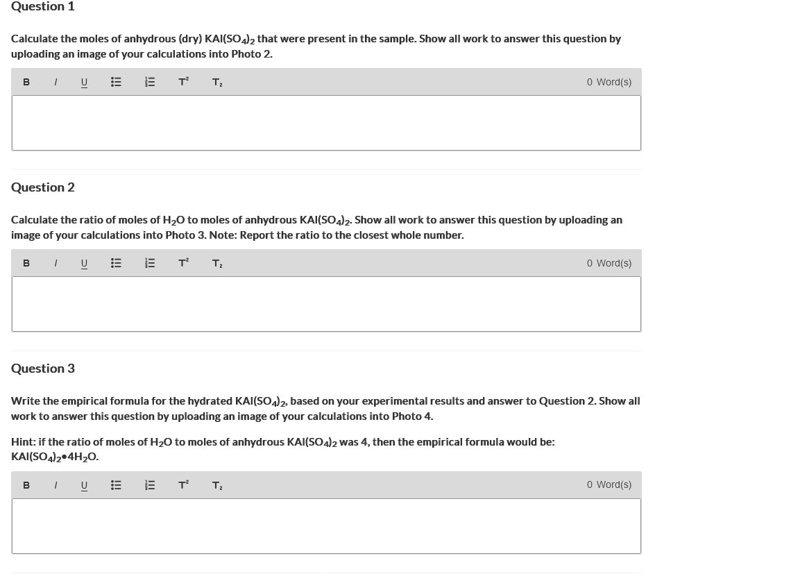 Need Help Answering These Questions 1