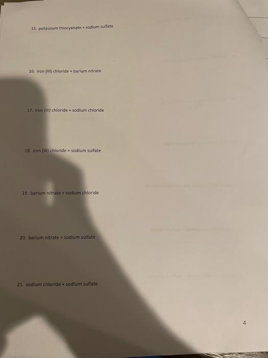 Name Kevin Zarregar Agno3 Report Form The Seven Solution Problem Known Solutions Report Your Observations Using Known S 4
