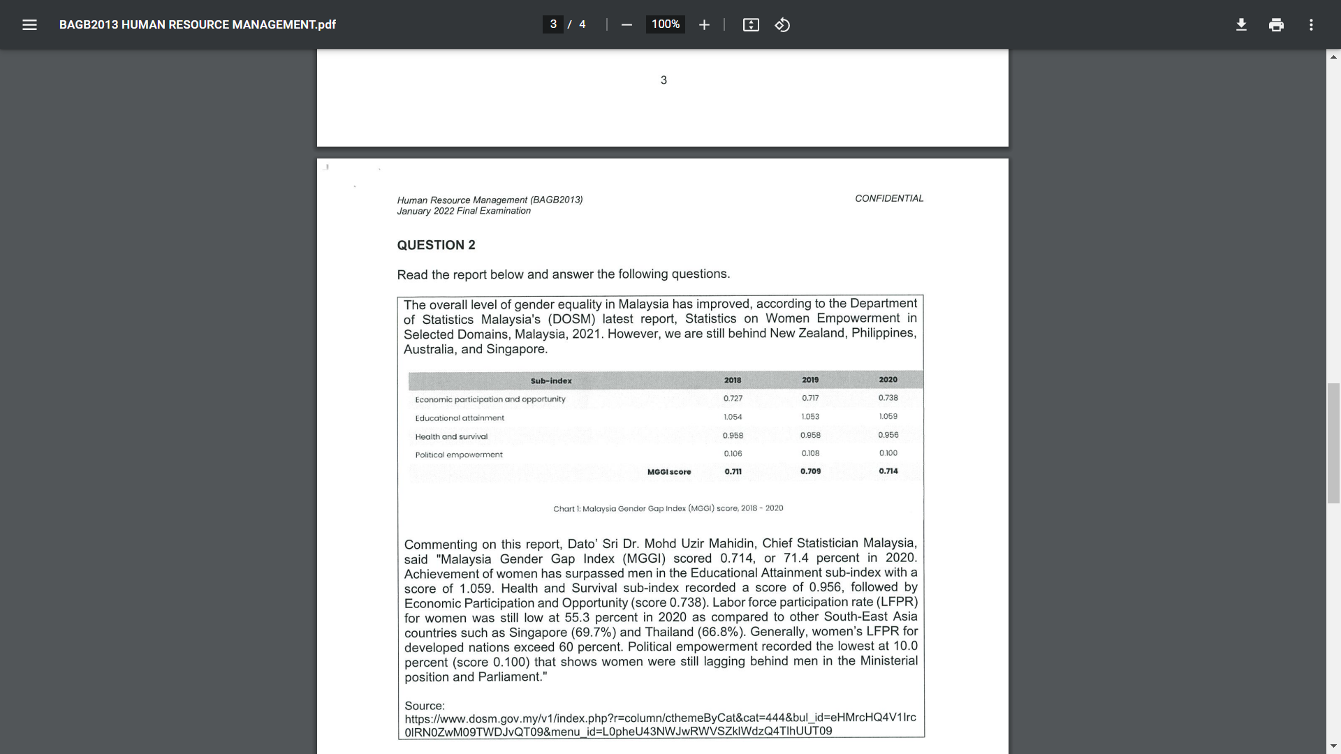 Bagb2013 Human Resource Management Pdf 3 4 100 3 Confidential Human Resource Management Bagb2013 January 2022 1