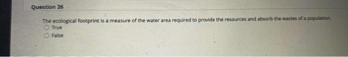 Question 37 Ecological Systems Are Measured In Physical Units Such As Oa Centimeters Of Rainfall Ob Amount Of Nitrate 2