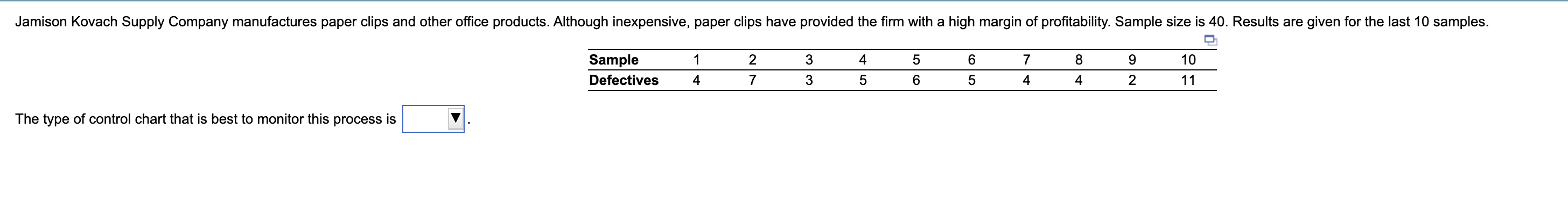 Jamison Kovach Supply Company Manufactures Paper Clips And Other Office Products Although Inexpensive Paper Clips Have 1