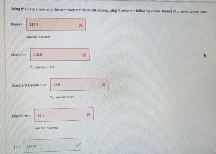 Question 6 Human Measurements Provide A Rich Area Of Application For Statistical Methods In A Longitudinal Study The De 2