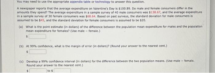You May Need To Use The Appropriate Appendix Table Or Technology To Answer This Question A Newspaper Reports That The A 1