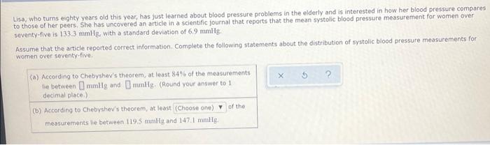 Lisa Who Turns Eighty Years Old This Year Has Just Learned About Blood Pressure Problems In The Elderly And Is Interes 1