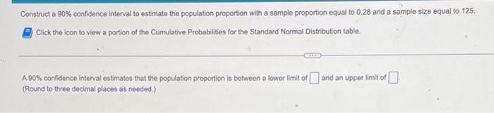 Construct A 99 Confidence Interval To Estimate The Population Mean With X 118 And A 28 For The Following Sample Sizes 9