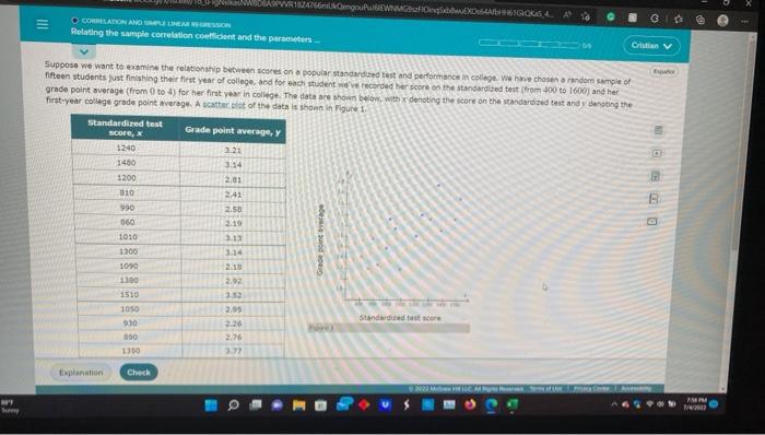By Survey O Correlation And Simple Linear Regression Relating The Sample Correlation Coefficient And The Parameters 1
