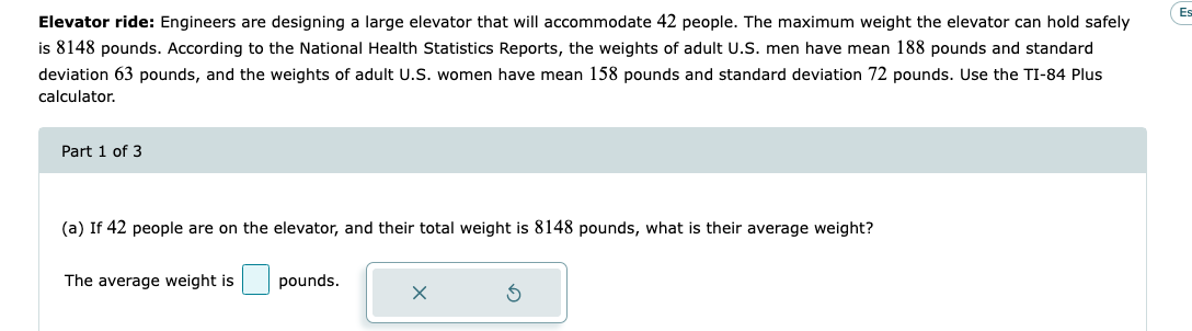 Elevator Ride Engineers Are Designing A Large Elevator That Will Accommodate 42 People The Maximum Weight The Elevator 1