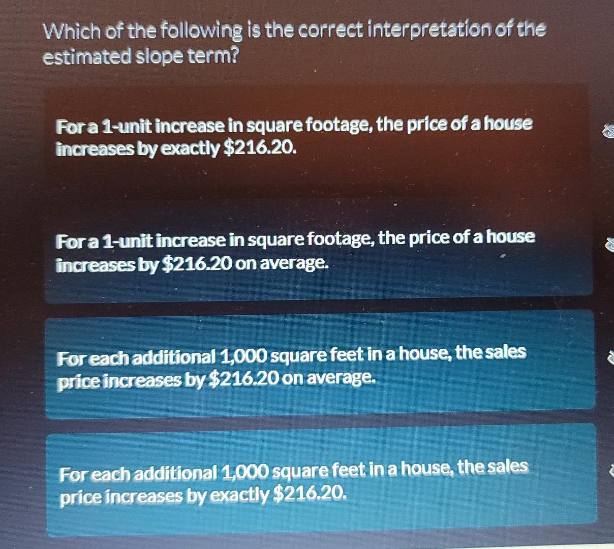 The Formula For The Best Fit Line From The Previous Question Is 2x Where Y Is Sales Price And I Y 72359 6 216 Is Squa 2