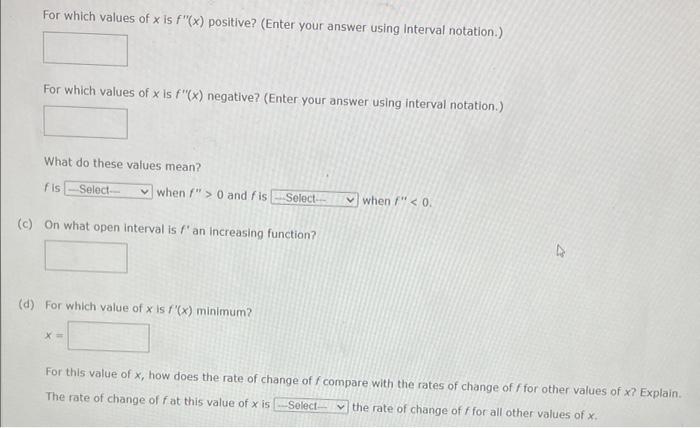 The Graph Of F Is Shown In The Figure X Ti 4 A For Which Values Of X Is F X Zero Enter Your Answers As A Co 2