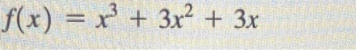 F X X 3x 3x 1